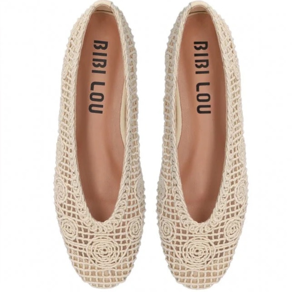 Anthropologie Bibilou Women's Crochet Flats
